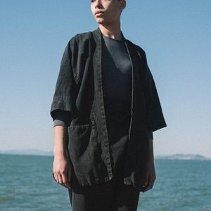 Aliya Wanek Aruna Jacket in Black Stonewash XXS/XS